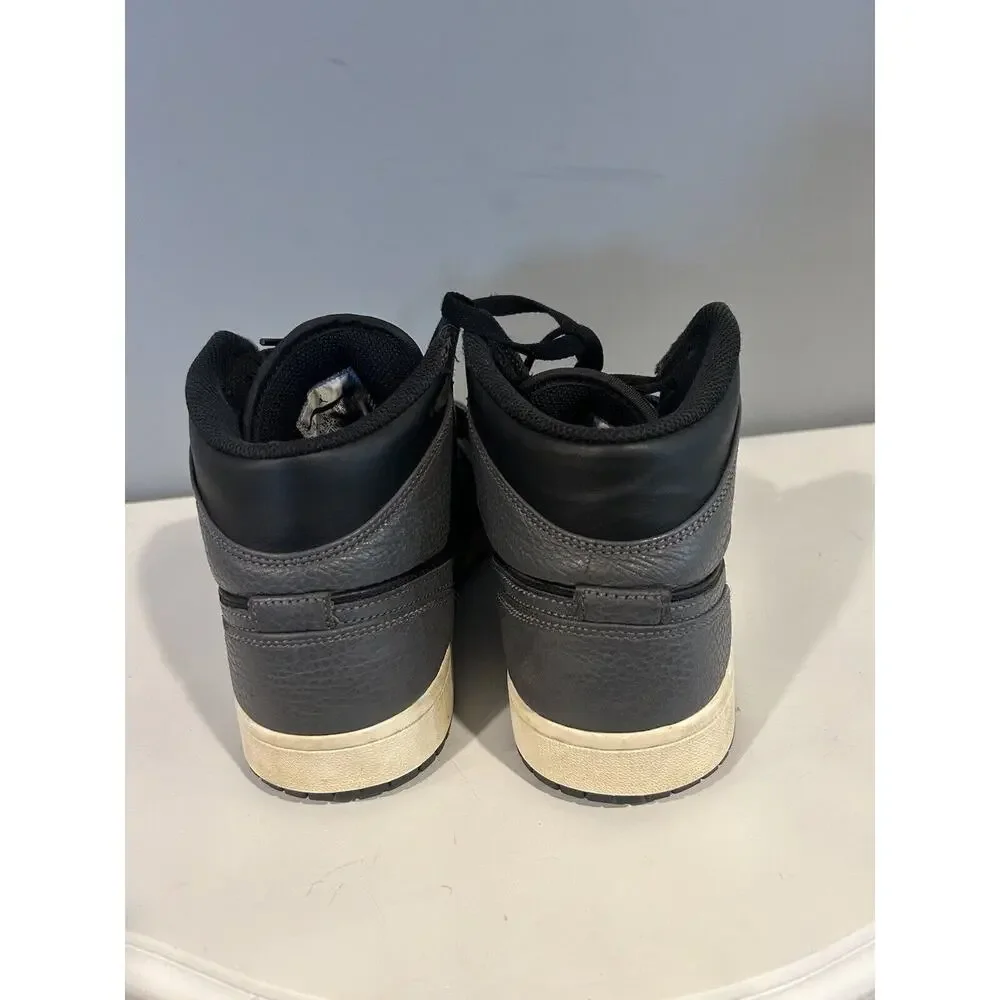 Nike Air Jordan 1 Mid Black Dark Grey‎ White Shadow Shoes 554724-041 Men Size 9
